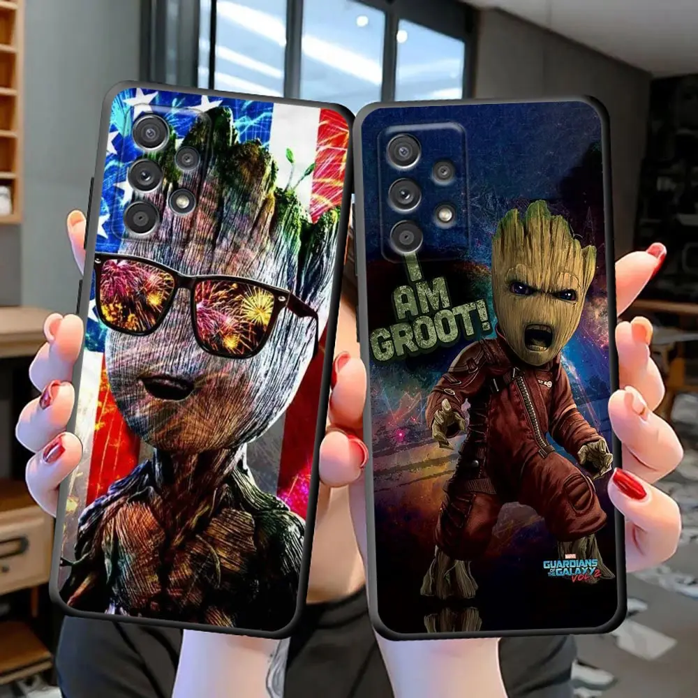 

Funda Coque S23 Case For Samsung S23 S22 S21 S20 FE S10 S10E LITE S9 S8 PLUS ULTRA 5G Case Para Cover Marvel Groot Baby Yoda