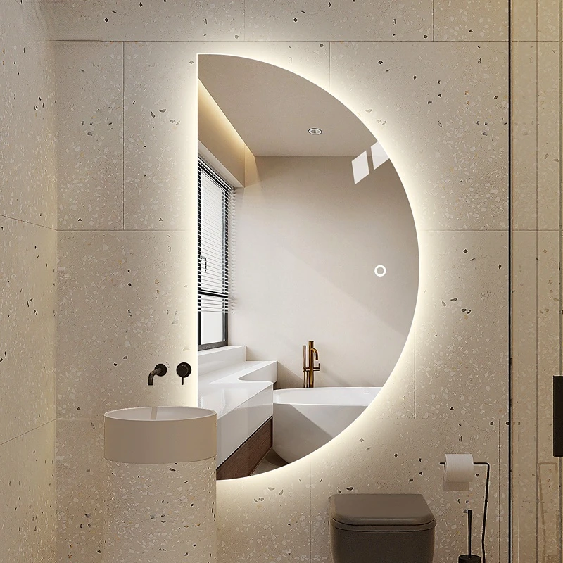 

Светодиодное освещение, эстетическое зеркало для душа, спальни, декоративное зеркало, туалетное зеркало, настенное украшение для дома LuxuryYY50DM