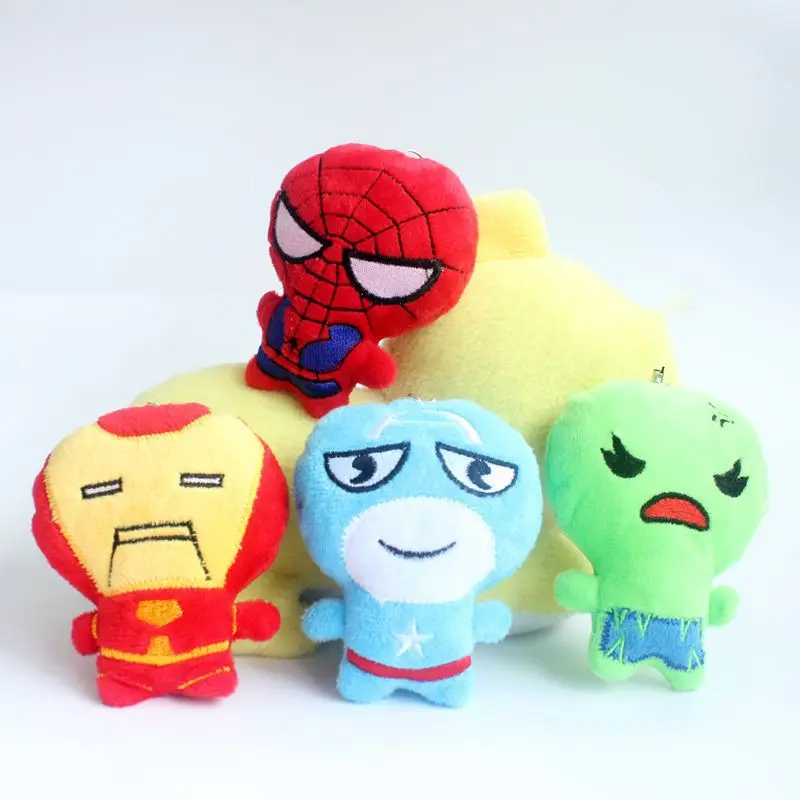 

Marvel Avengers Plush Toys Captain America Spiderman Iron Man Hulk Loki Thor Cartoon Anime Action Figures Stuffed Dolls Kid Gift