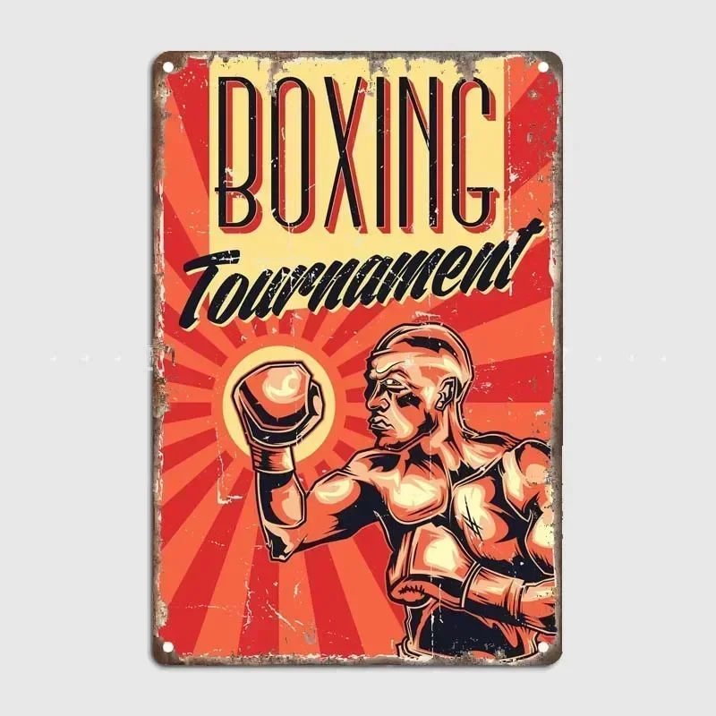 Украшение для стен в виде боксерского клуба жестяной металлический знак стиле