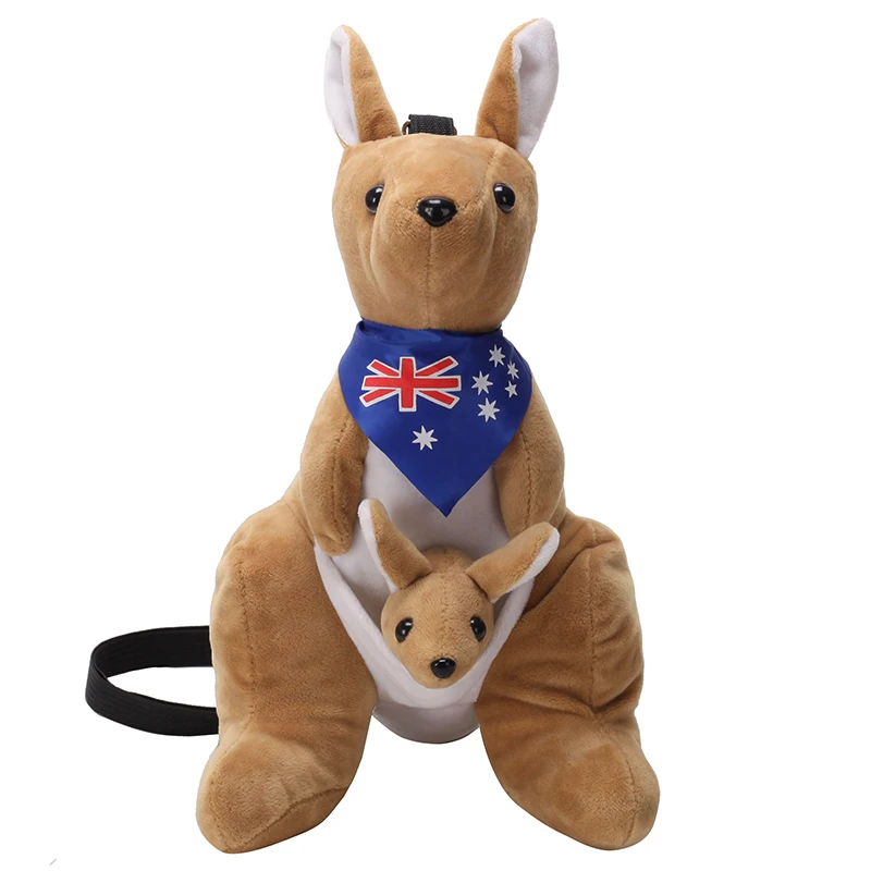 Новинка 2024 плюшевая кукла рюкзак для австралийской куклы-кенгуру симпатичная