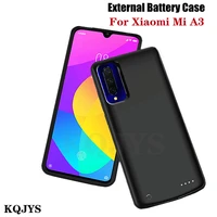 kqjys 6500mah battery charger cases for xiaomi mi a3 external power bank battery charging cover for xiaomi mi a3 battery case