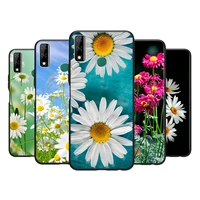 white daisy flower for huawei y9s y6s y8s y9a y7a y8p y7p y5p y6p y7 y6 y5 pro prime 2020 2019 silicone phone case