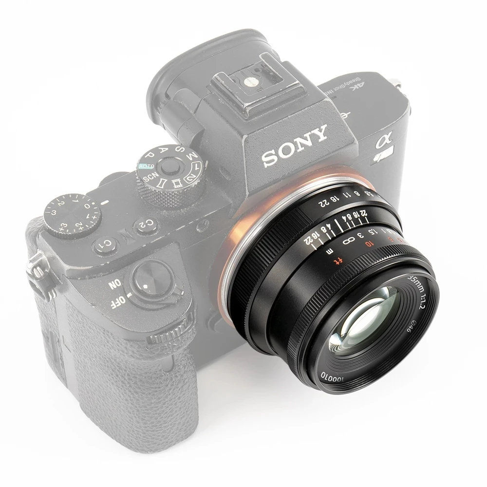Объектив для портретной камеры 7 Artisans artisans Размеры 35 мм F1.2 II MF Fuji X/Sony E/Canon APS-C/M4/3 Nikon