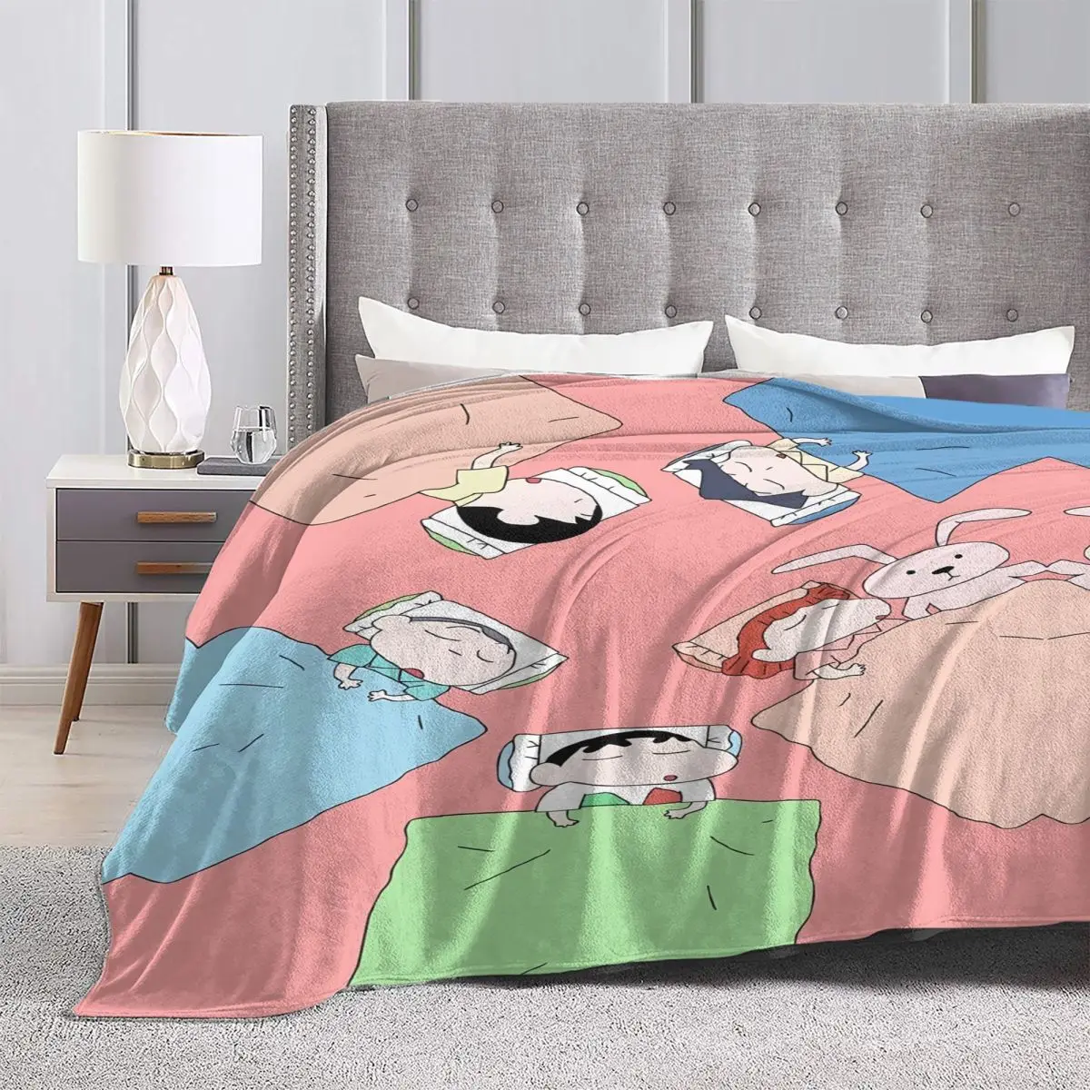 Мягкие одеяла Crayon-ShinS chanS плюшевое покрывало для путешествий с самолетом забавное