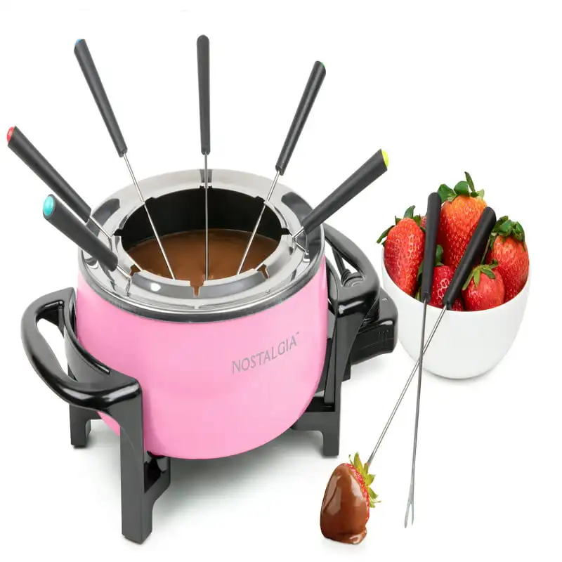 

12-Cup Electric Fondue Pot, Pink
