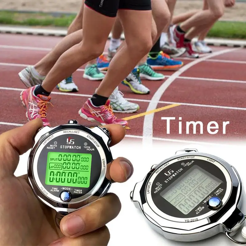 

Digital Timers Portable Handheld Sports Stopwatch Professional Timer Counter Waterproof Compact Chronograph Timers