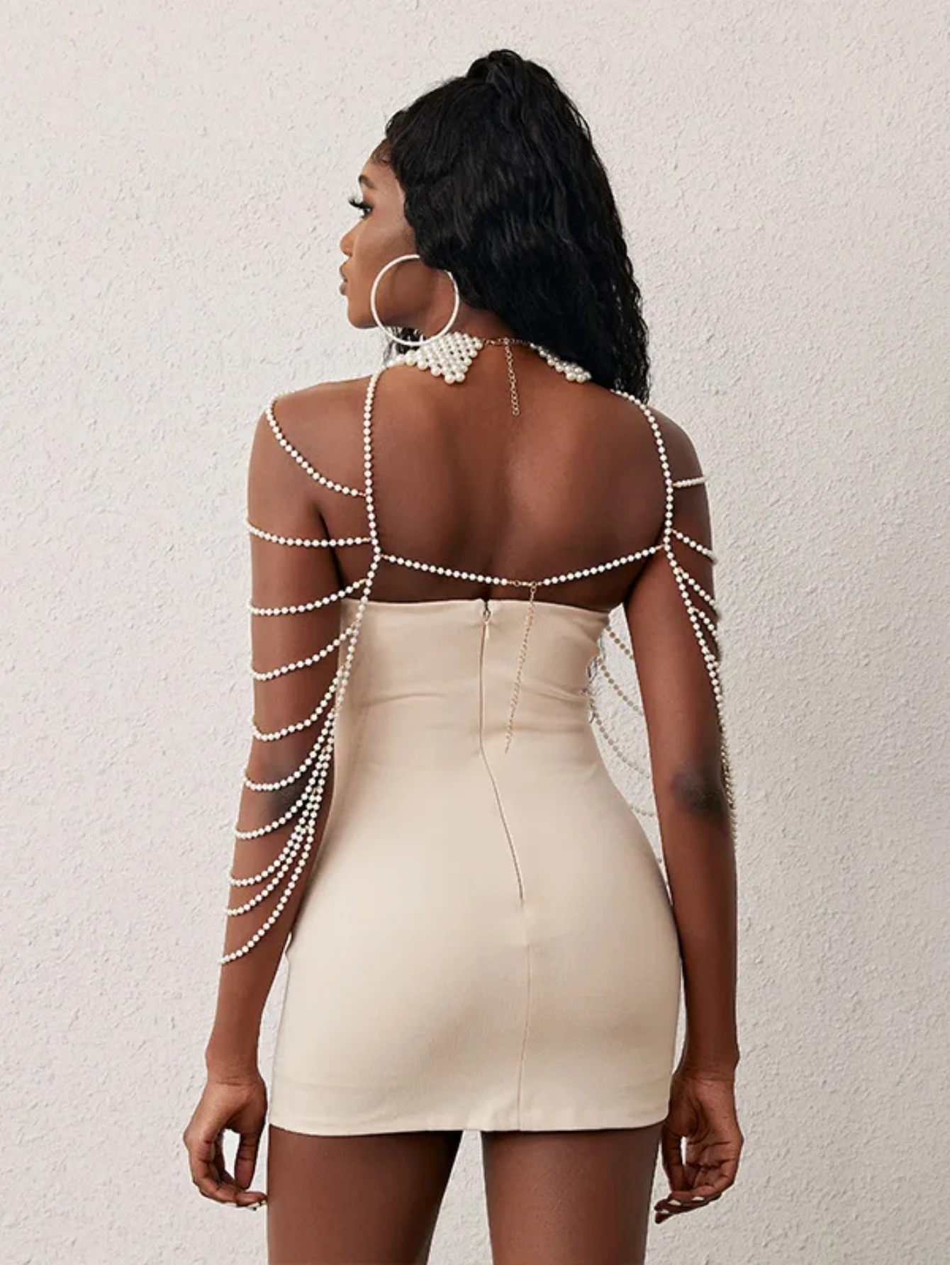 Женское Ожерелье на плечо с искусственным жемчугом 1 шт.