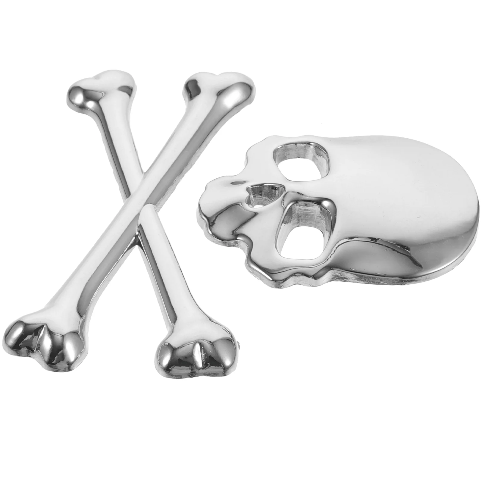 Новинка 3D 3 м металлическая наклейка в виде черепа для автомобиля и мотоцикла