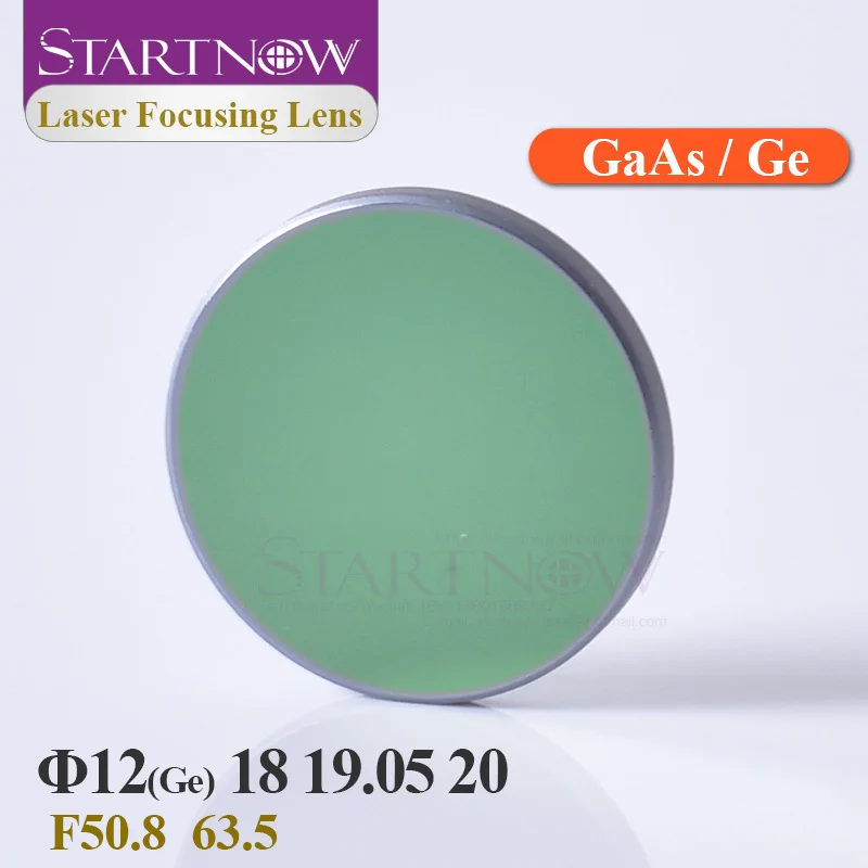 

Startnow CO2 Laser Focus Lens Ge 12 For 40W Laser Engraver Machine 18 19.05 20 GaAs Laser Lenses For Die Cutter Machine Parts