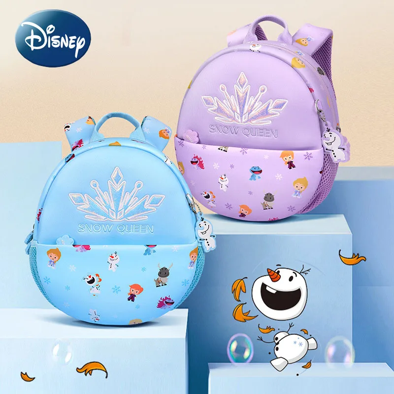 

Новинка 2022, школьный рюкзак Disney «Холодное сердце 2», Детская сумка «анти-потеря» для девочек, детская школьная сумка, детская мультяшная сум...