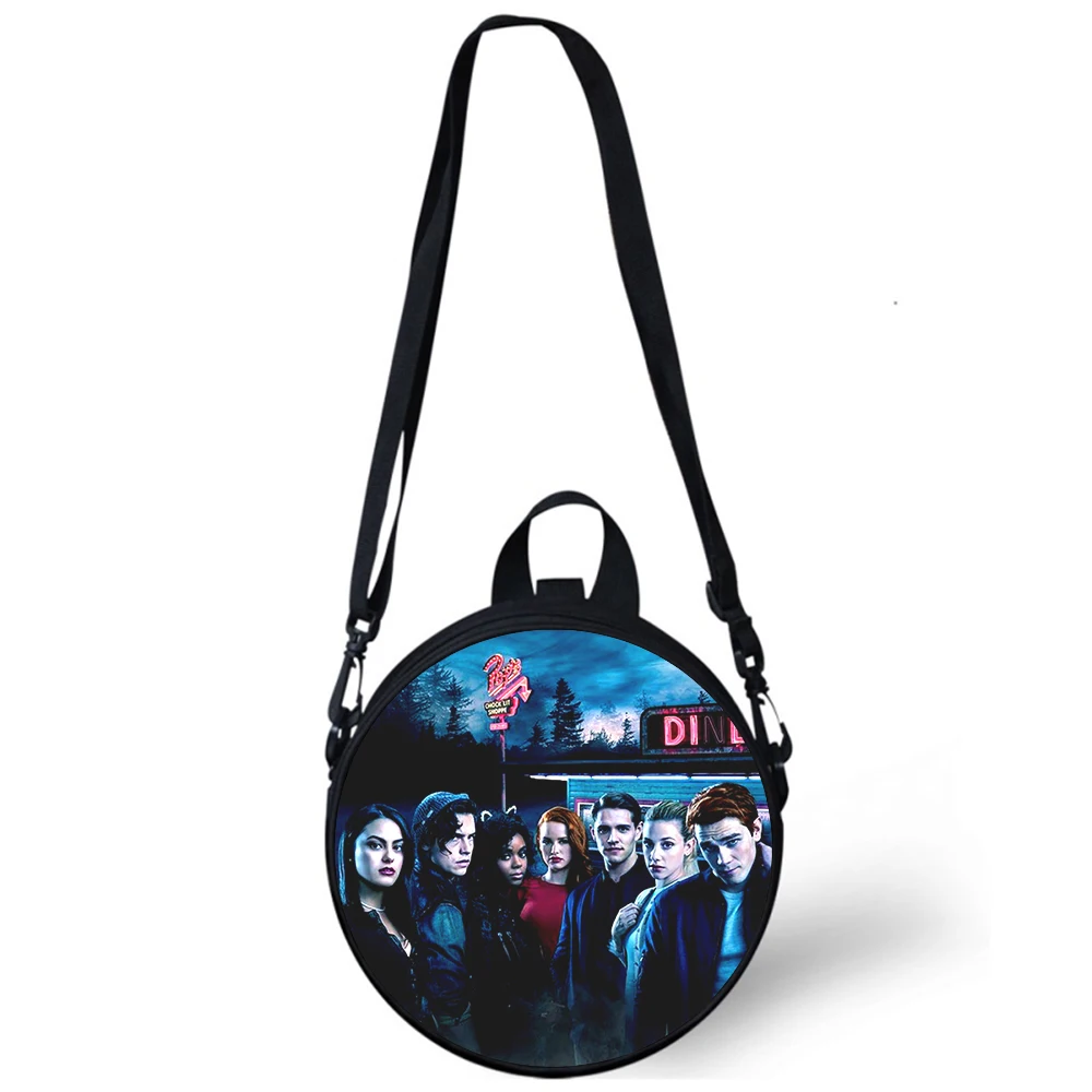 TV Riverdale Child kindergarten Bag 3D Print Crossbody Shoulder Bags For School Women Mini Round Bagpacks Rugtas Bag