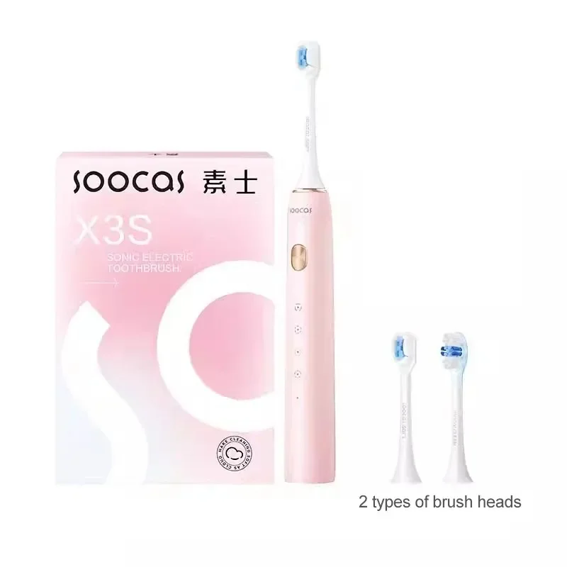 Фото SOOCAS X3S звуковая электрическая умная зубная щетка для взрослых IPX8, водонепроницаемая, 180 дней, срок службы батареи, ультразвуковые насадки для зубных щеток с мягким облаком №3