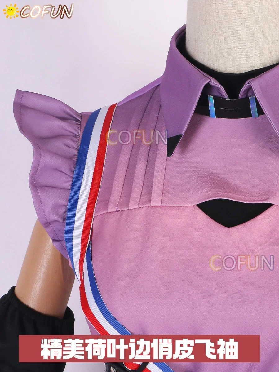 COFUN Game Arknights Eyjafjalla The Hvít Aska Косплей Костюм Хэллоуин Наряды Женский Аниме