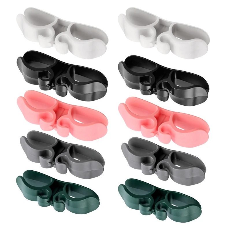 

10Piece Cord Organizer, Power Cord Clip Wall-Mounted Plug Cord Charging Cord Storage And Finishing Cord Winder Silica Gel