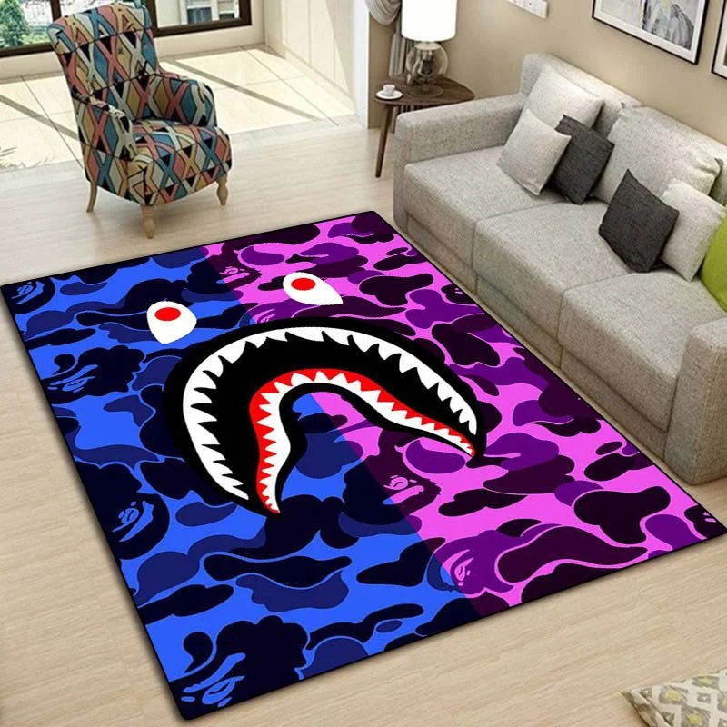 

Fashion Bape Carpet Living Room Dinning Room Bedroom Rugs Home Decoration Yoga Mats Bathroom Entrance Mats Children Adult