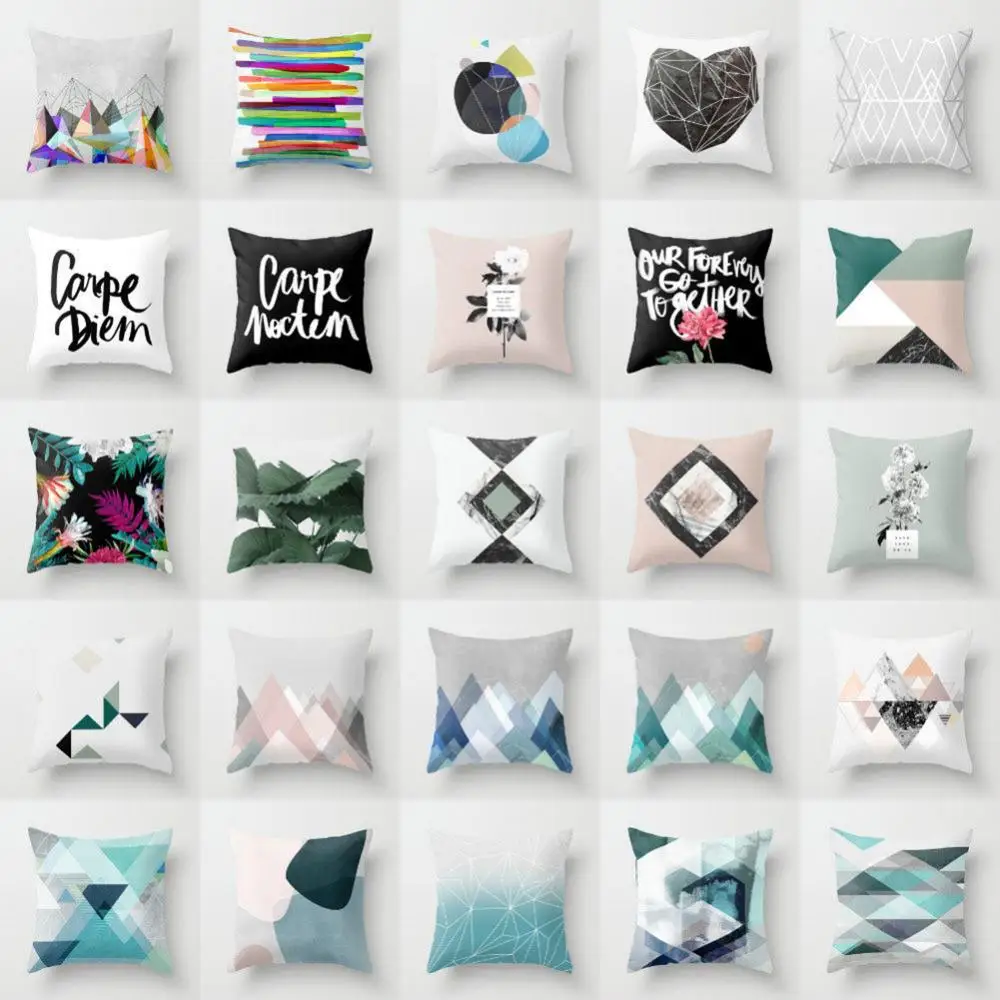 

Geometric Home Decor Decorative Cushion Cover Pillow Cover Pillow Case Pillowcase Letter Flower Pattern Throw Home Sofa Decor Ho