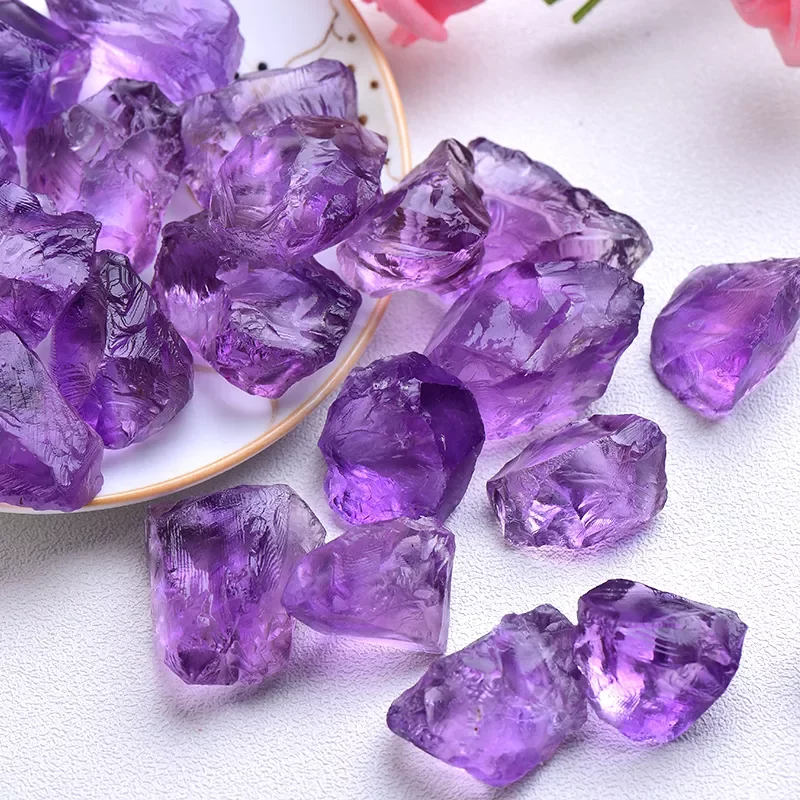 

Crystal Mixed Stone Amethyst Tumbled Chips Crushed Stone Healing Crystal Jewelry Making Home Decor Or Fish Tank Stone