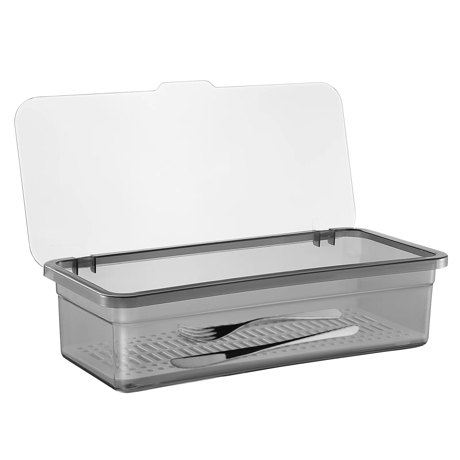 

Draining Tableware Organizer Chopstick Dustproof Box Chopsticks Case Utensil Storage Flatware Container
