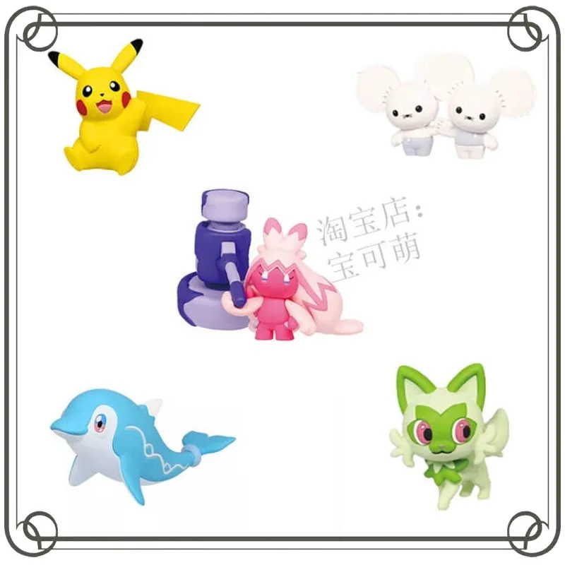 Фото Коллекционная модель-игрушка Pokémon Tandemaus Pikachu Gashapon: игровой периферийный аксессуар/украшение №1