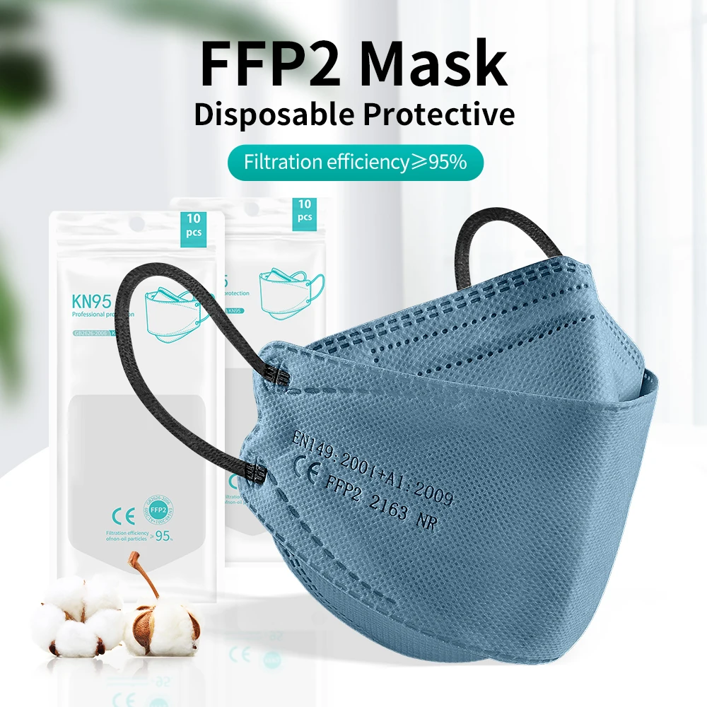 Маска FFP2 FPP2 4 слоя многоразовая с сертификатом соответствия |