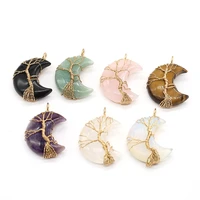 1pcs natural crystal agates clear quartzs opal tiger eye stone pendants for necklace jewelry making women gift size 30x45mm