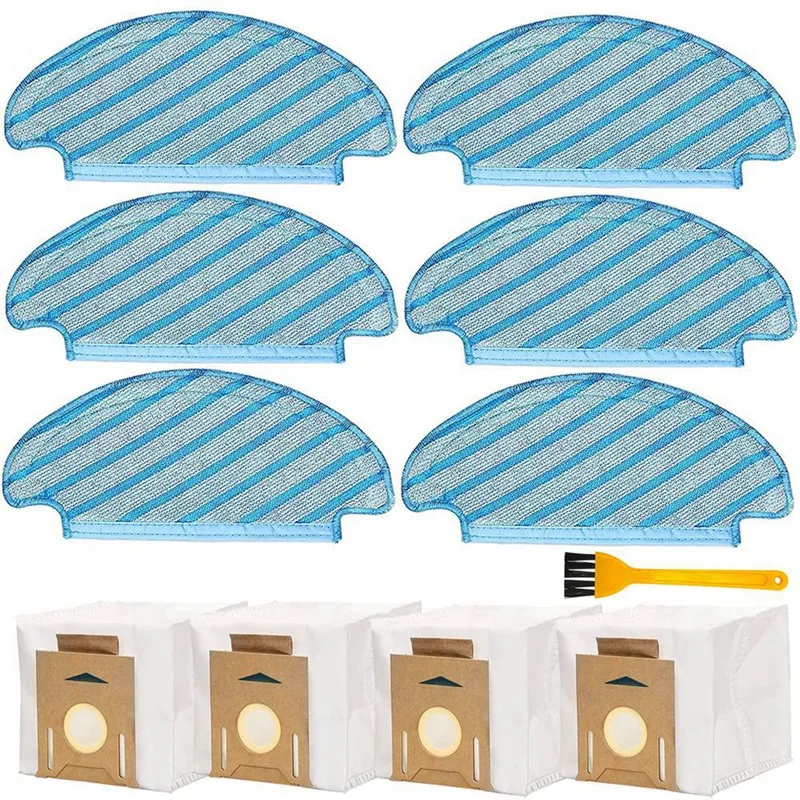 

Replacement Mop Cloths And Dust Bag For Ecovacs DEEBOT OZMO T8 AIVI T8 Max N8 Pro N8 Series Robotic Vacuum Cleaner