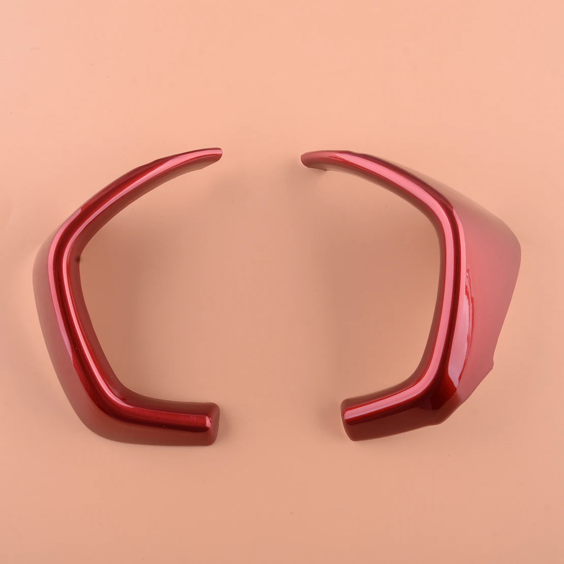 

2Pcs Car Interior Front Dashboard Instrument Panel Trim Cover Frame ABS Red Decor Fit for Kia Forte K3 2019 2020 2021 2022