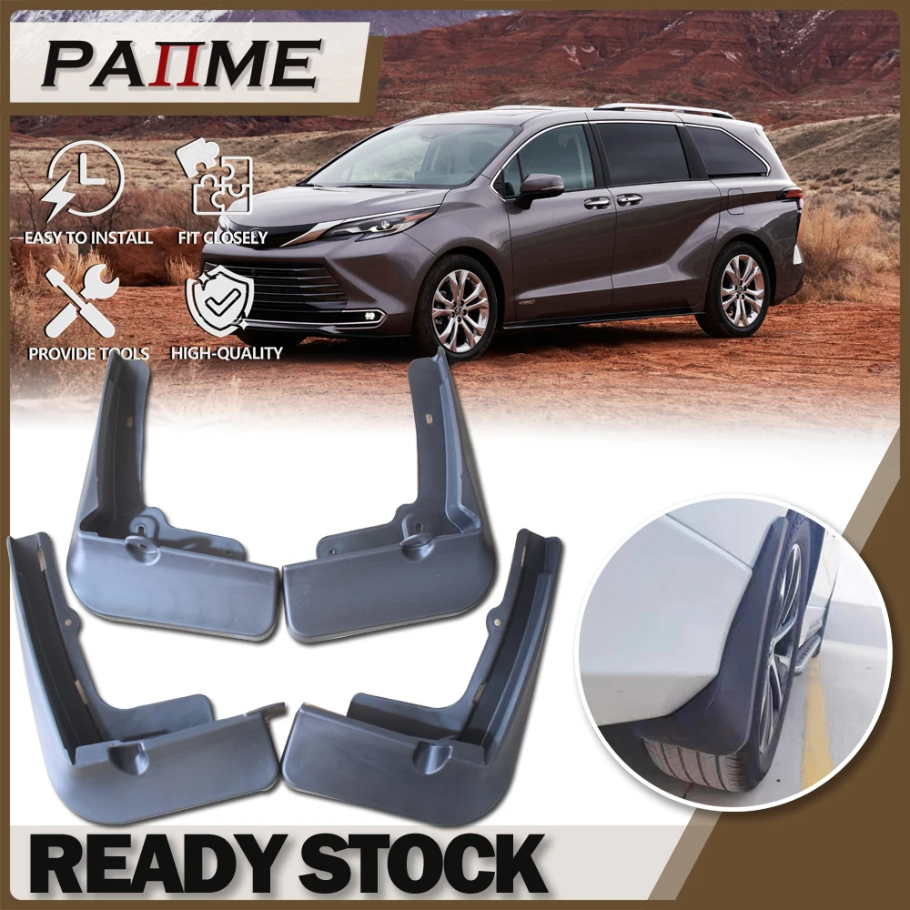 

4 шт., передние и задние формованные Брызговики для Toyota Sienna 2021 2022 2023 YC102130