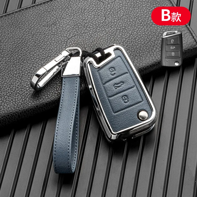 Чехол для автомобильного ключа Volkswagen VW Golf 7 gti mk7 r Touran Skoda Octavia 3 Superb Karoq Kodiaq Seat Leon mk3