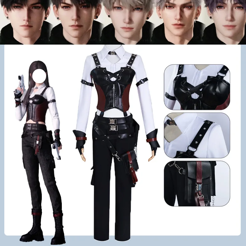 Love and Deepspace Heroine Zayne Xavier Rafayel Косплей Костюм Полный комплект нарядов Мисс Охотник