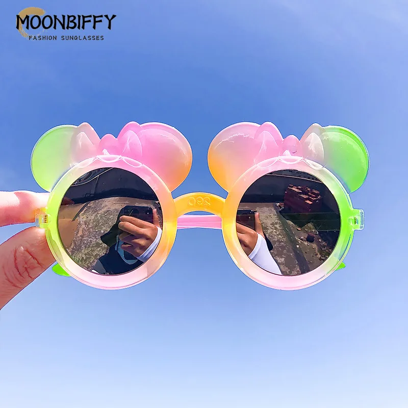 

Brand Designed Boys Girls Cool Sunglasses Children UV400 Cycling Goggles Outdoor Kids Cute Photography Supplies Eyewear 2022