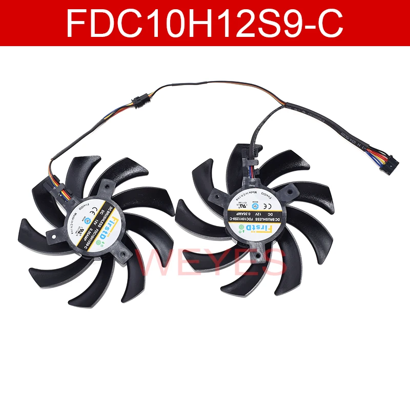 

NEW 85MM FDC10H12S9-C 4PIN FD7010H12S Dual Cooler Fan For Sapphire R9 270X 280X HD7870 HD7950 HD7850 HD6850 Cooling Fans A pair