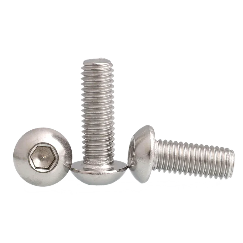 100 шт. Винт с полукруглой головкой в форме гриба M2 5 Болт шестигранной и GB70.2 A2