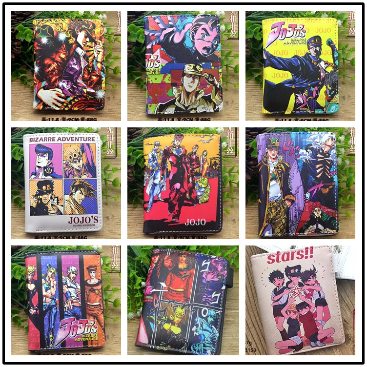 

E-Mell JoJo's Bizarre Adventure Stone Ocean Jolyne Cujoh Kujo Jotaro Ermes Costello Higashikata Josuke Short Wallet