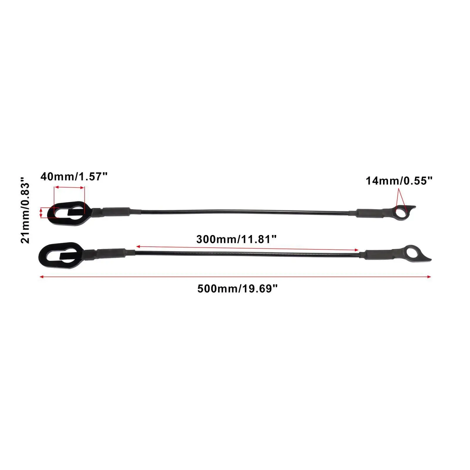 

1 Pair 2pcs Accessories Gate Cables Tailgate Tail 2022 Durable High Quality Hot Sale New 55345124AB 55345125AB
