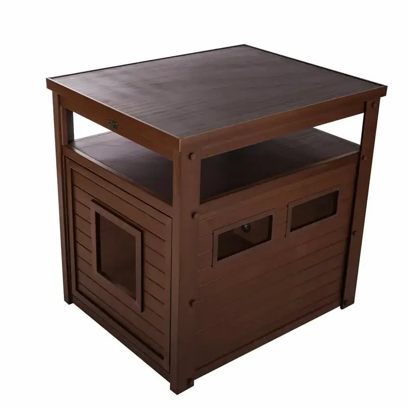 

® Jumbo Litter Box Cover End Table - Russet