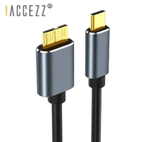 accezz micro b cable usb 3 0 type c 3 1 5gb fast data cord for laptop seagate wd hdd ssd external hard drive camera disk cable
