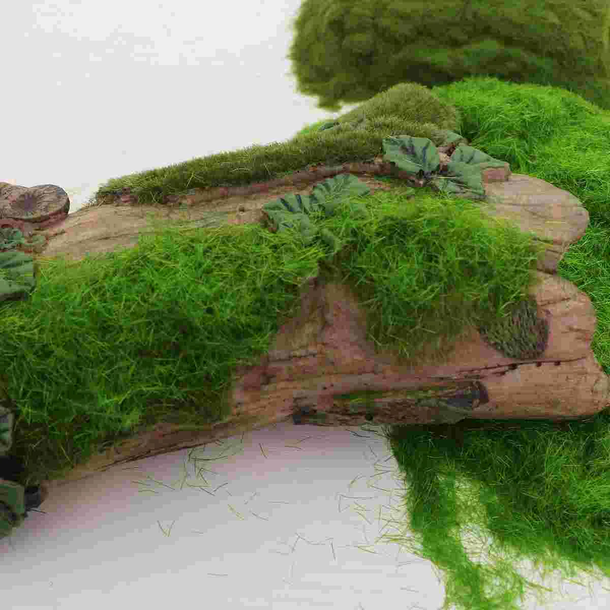 

4 Pcs Moss Decor Garden Decor Bonsai Nylon Lawn Static Flock Green Nylon Lawn Terrain Landscape Decoration