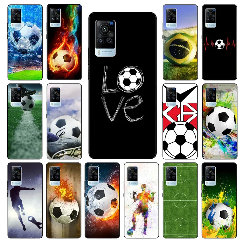 

Football soccer ball design Phone Case for VIVO V21E V21 V23 V23E V2109 Y53S Y33S Y55 Y76 Y31 Y21 Y72 Y01 Y21S Y11S Funda Coque