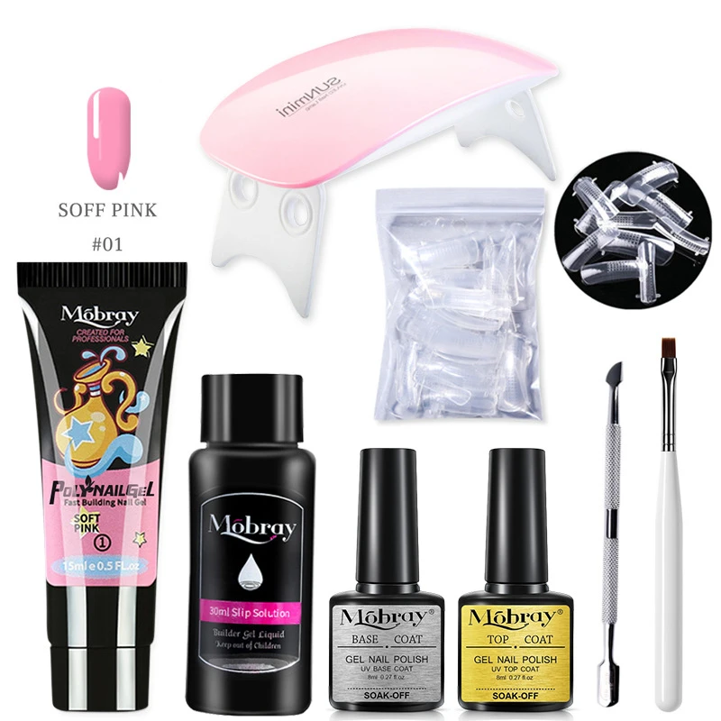 

Nail Set With Nail Lamp Nail Dryer Manicure Set Kit Polygels Nail Gel Polish Set Soak-off Nail Art Tools Sets