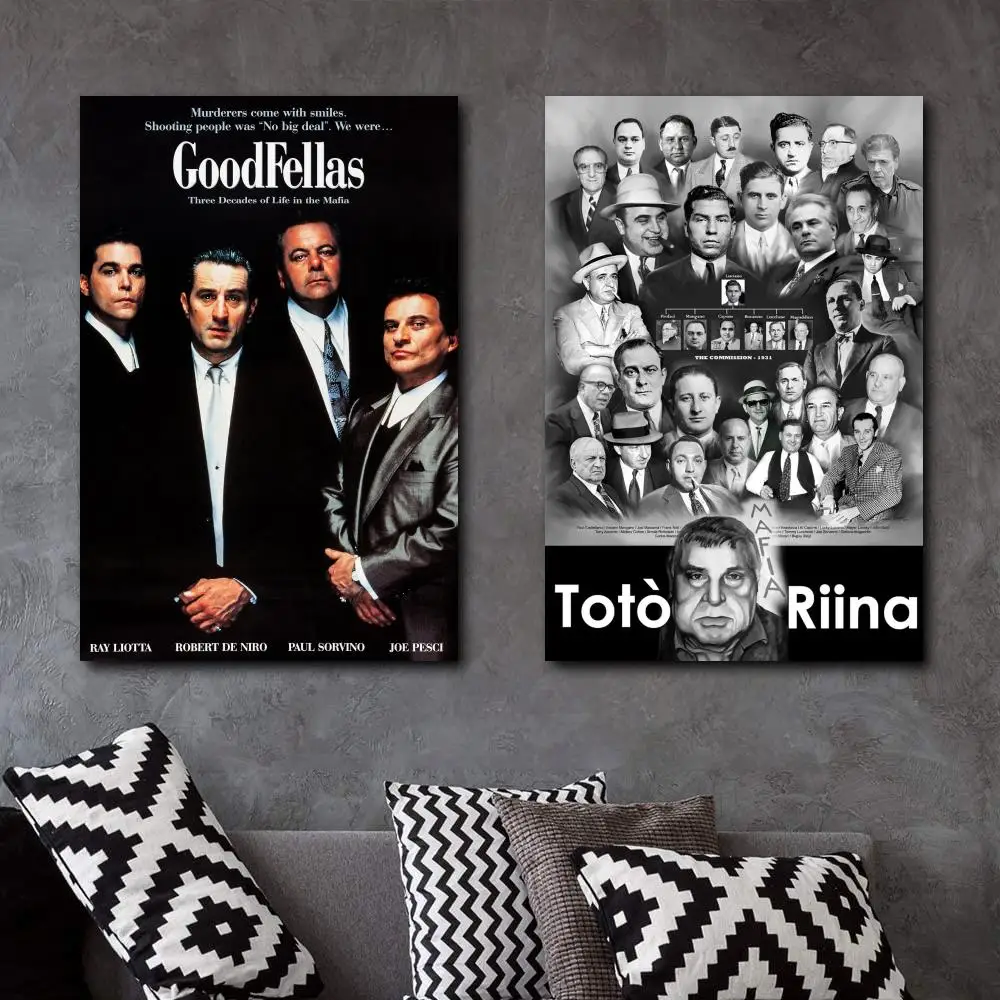 

Mafia Gangsters Celebrities Canvas Art Poster and Wall Art Picture Print Modern Family bedroom Decor Posters
