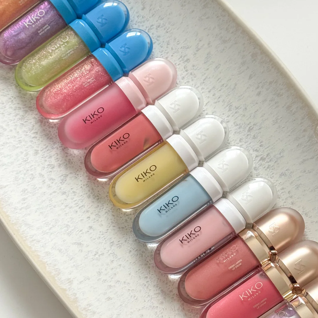 Фото Новый блеск для губ KIKO Milano: стойкий, не оставляет следов, увлажняющий, с мягким глянцевым финишем, увлажняющий бальзам, не оставляет кольца на стекле. №3