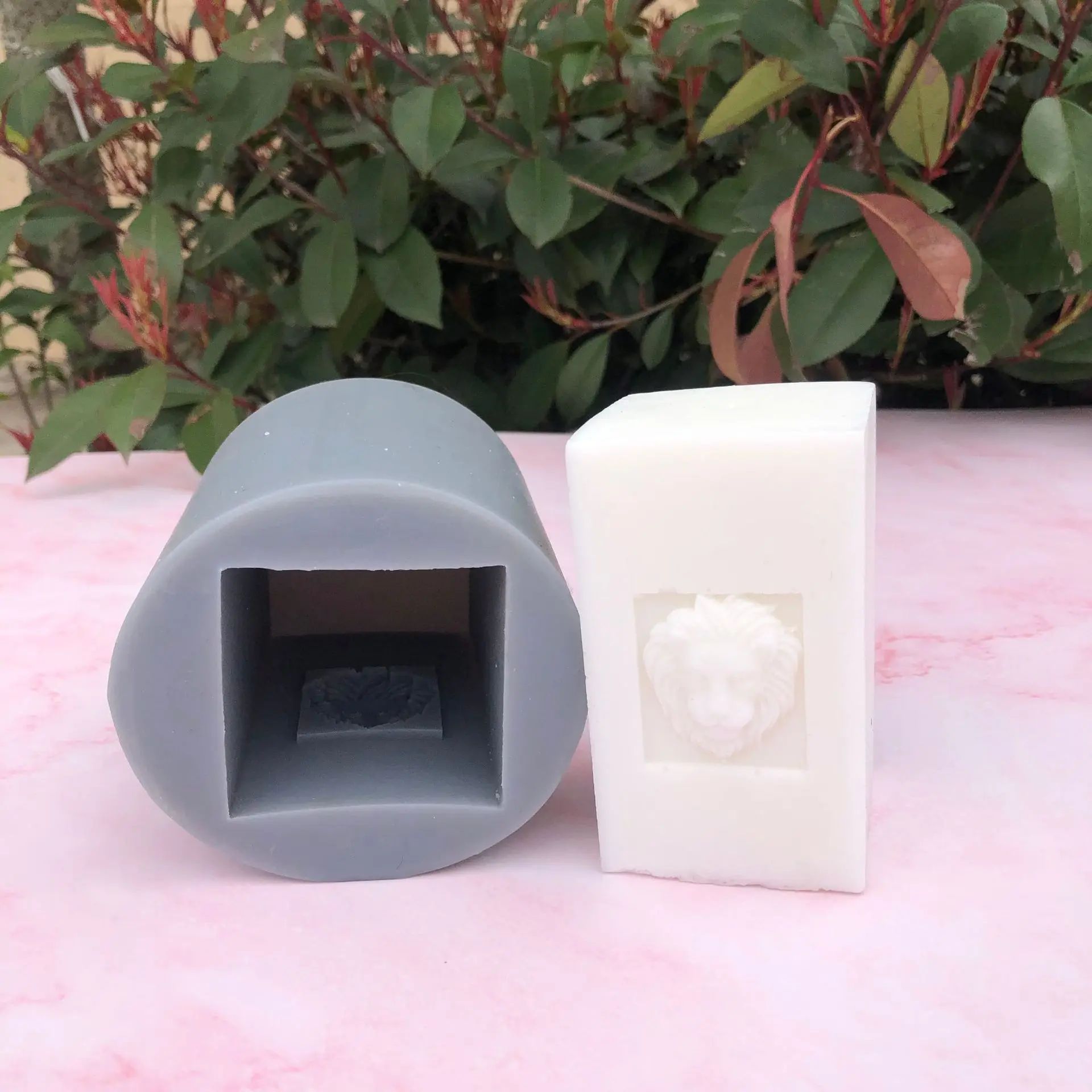

lion silicone mould for candle gypsum soap chocolate food M-12