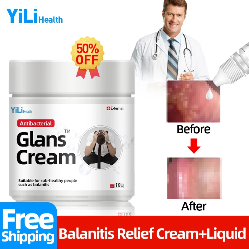 

Balanitis Treatment Ointment Medical Glans Medicine Cream Apply To Penile Red White Dot Inflammation Bacterial Infection Itching