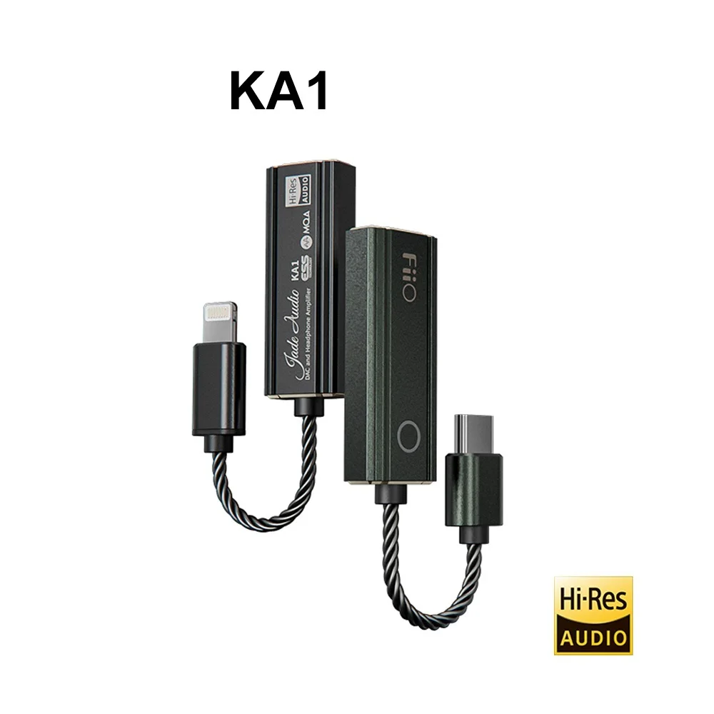 

2023 KA1 USB адаптер DAC AMP MQA TYPE-C/Ligthning к 3,5 мм аудиокабелю ES9281AC Pro чип PCM 384kHz DSD256 Android iOS