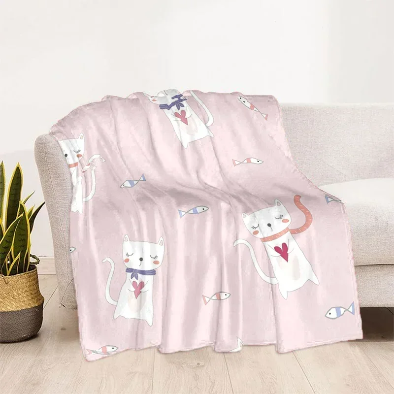 Selimut EL motif kartun kucing HD s мобильный Байи перепулька Танак Лаки-лаки Кантор диваны