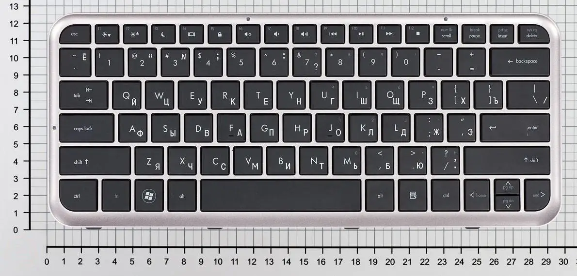 Клавиатура для HP Pavilion DM3-1025 черная с бронзовой рамкой