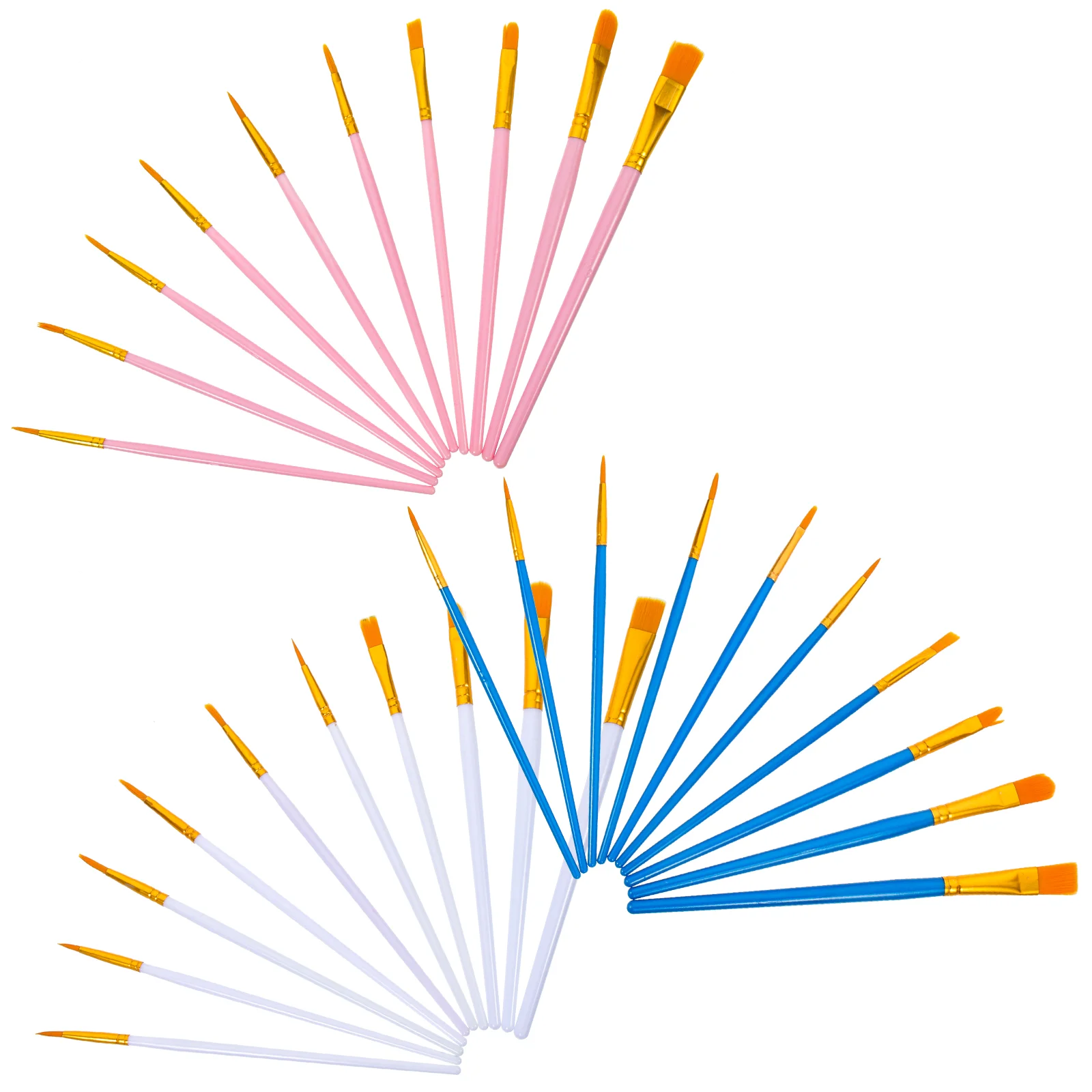 

30Pcs Student Decorative Coloring Nylon Painting Brush Painting Brush Kit Pigment Paintbrush Brush Set for Student Gift