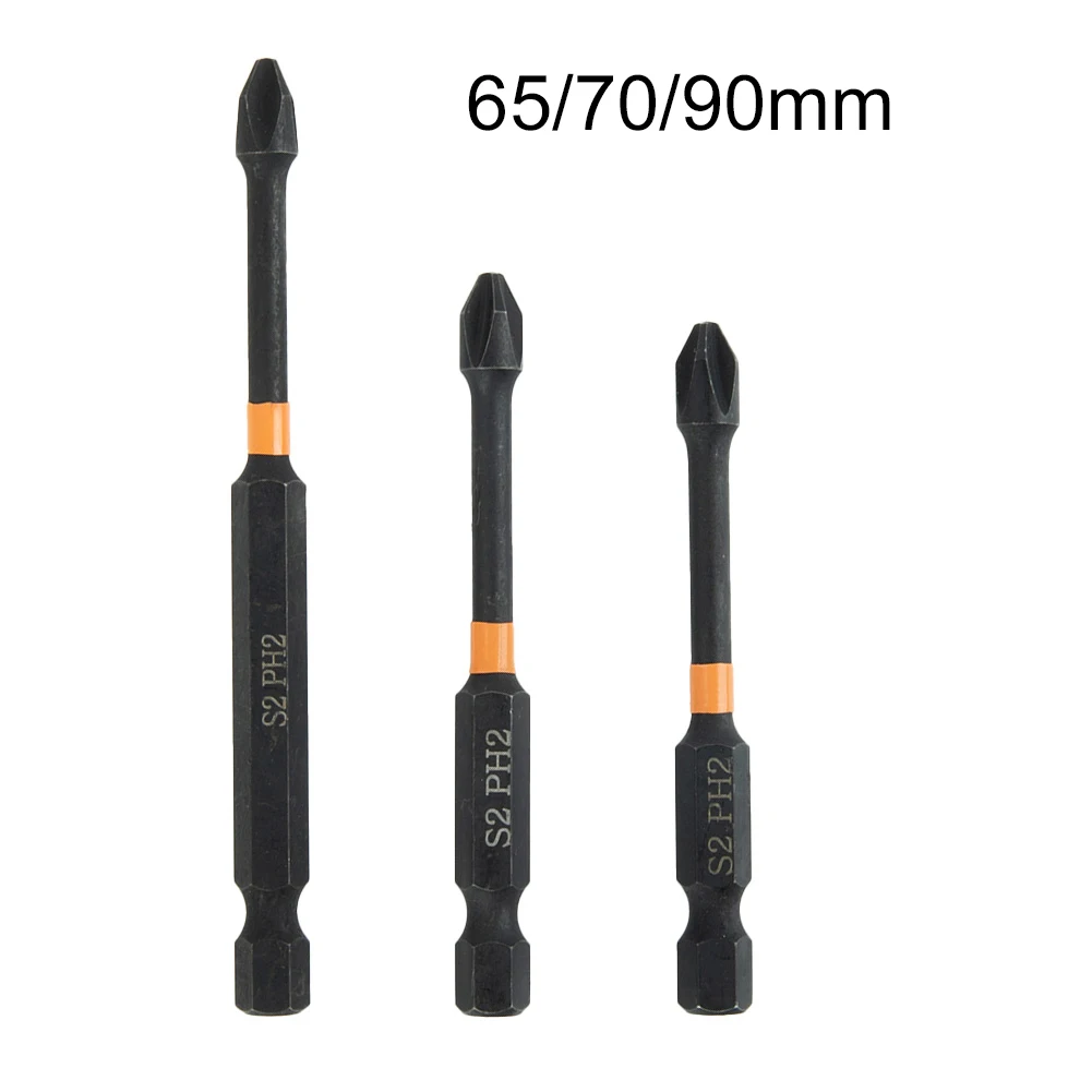 

PH2 Hex Impact Screwdriver Bit Magnetic Alloy Steel Cross Screwdriver Bit 25-150mm For Screwdrivers Electric Hand Drills Tools